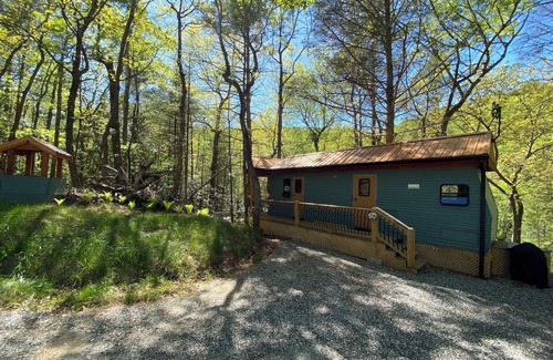 Deep Gap Casa | “Wild Blue Yonder “is a camper set up on a permanent foundation