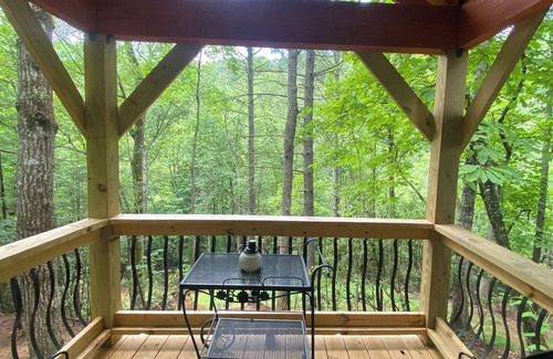 Deep Gap Casa | “Wild Blue Yonder “is a camper set up on a permanent foundation