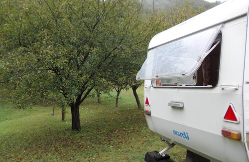 Valmozzola Alquiler De RV | WILD Camping Site in an Italian Orchard