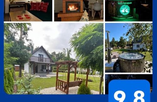 Rakow Casa | Willa pod Dębami domek nad Zalewem Chańcza z balią na wyłączność