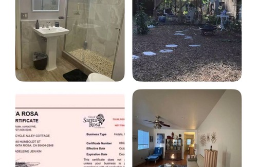Junior College Neighborhood Association Cabaña | Wine country: Charming 2-bedroom cottage with WiFi in delightful Santa Rosa