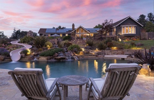 Petaluma Casa | Wine Country Estate - Luxury Private Pool with Water Slide & Hot Tub
