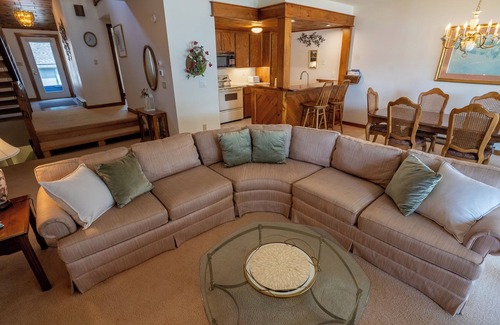 Mirror Lake Casa | Winnipesaukee lakefront townhome getaway with private beach, 3BRs, peaceful