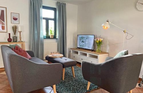 Dargun Apartamento | Wohnung in Dargun mit Pool und Streichelzoo, cleaning included