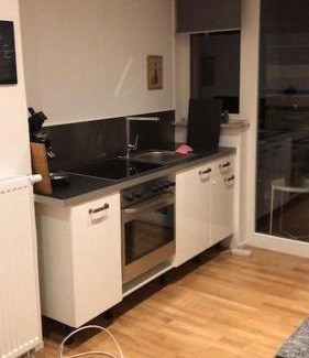 Wurzburg City Centre Apartamento | Wohnung Stadtmitte Würzburg, Küche, Balkon.
