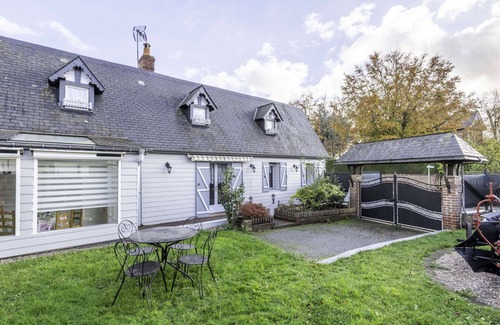 Saint-Nicolas-d'Aliermont Casa | Estupenda casa de vacaciones privada para 5 personas con WIFI, TV, terraza y mascotas permitida
