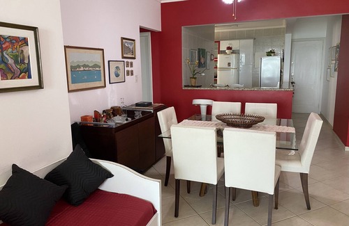 Canto do Forte Apartamento | Maravilloso Apto con Balcón Gourmet frente a la Playa y vistas al mar