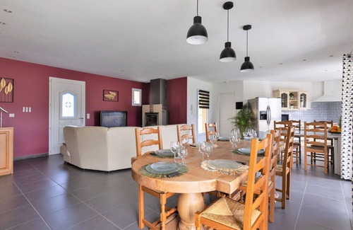Saint-Martin-de-Seignanx Casa | Maravillosa casa de vacaciones privada para 8 personas con WIFI, piscina, A/C, TV y terraza