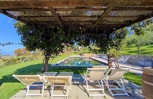 Roccalbegna Casa | Casa de vacaciones privada con A/C, WIFI, piscina privada, TV, patio, vista panorámica