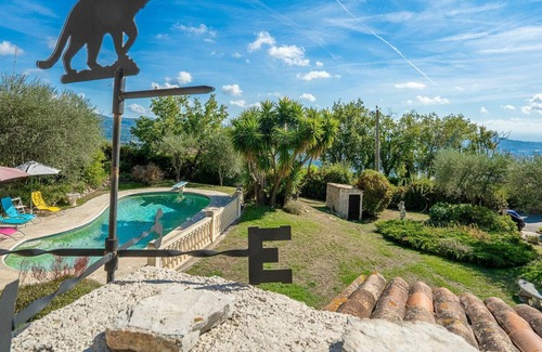 Gattieres Casa | Casa de vacaciones privada con piscina privada, WIFI, TV, terraza, mascotas permitida, aparcamiento
