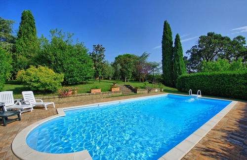 Cetona Villa | Preciosa casa de vacaciones privada con piscina privada, A/C, TV, vista panorámica y aparcamiento