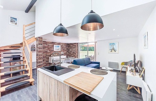 Naujac-Sur-Mer Villa | Preciosa casa de vacaciones para 6 personas con piscina, WIFI, TV, terraza y aparcamiento