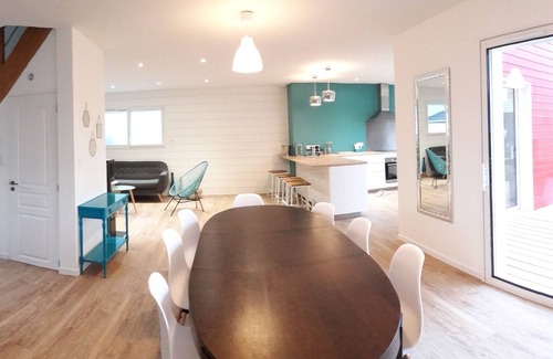Denneville Casa | Wooden house 4* 50m from the beach - 12 pers - Denneville - Dogs accepted
