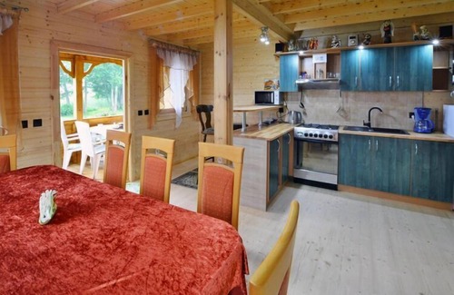 Malechowo Casa | Casa de Madera en Lago Ostrowieckie con Playa