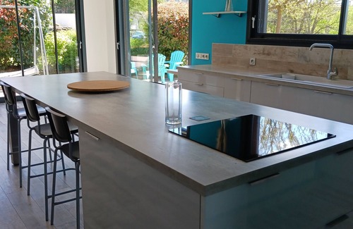 Bas-en-Basset Casa | Wooden house on the edge of the Loire, very quiet, swimming pool, pet allowed.