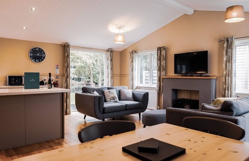 Pevensey Cabina | Woodland Lodge with hot tub - Warrenwood Country Park