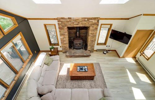 Gouldsboro Casa | Woodsy Big Bass Lake Hideaway with Fire Pit and Deck!