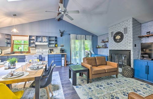 Gouldsboro Cabina | Wraparound Deck: Big Bass Lake Home in Gouldsboro