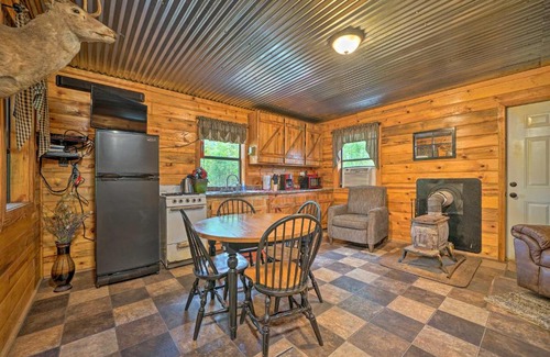 Golden Casa | Wright City Cabin with Fire Pit and Forest Views!