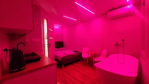 Checiny Apartamento | Wrzosowe Wzgórze - Małe Studio z Wanną w Pokoju