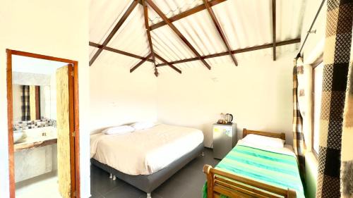 Villa de Leyva Cabina | Xie- Habitación con acceso a lago natural