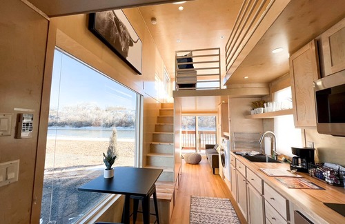 Pear Park Casa | XL tiny home with two lofted queen beds and full size futon on the main level.