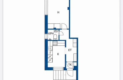 Turku Apartamento | Yksiö 1 km jokirannasta föriltä/2 km torilta