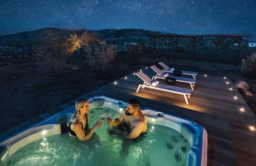 Landers Casa | Desert Getaway: Hot Tub, Pool, Pets, Games, Views