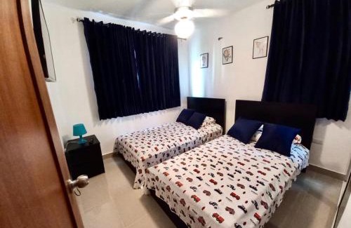 Llanos de Gurabo I Apartamento | Your Space piscina, parque infantil, 3 habitaciones , Res Breezes Santiago