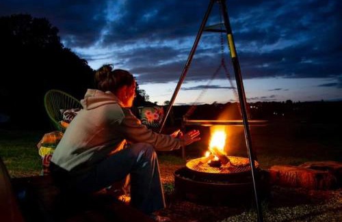 Hertford Otro | yurt Hertford farm stay riverside firepit bbq