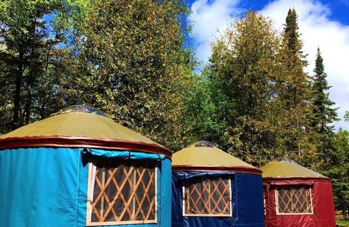 Bois Blanc Island Apartamento | Yurt - Escape aislado de la isla en el retiro privado y ecológico del lago Hurón