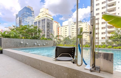 Indianopolis Apartamento | Zen Studio W/panoramic View of Sao Paulo Onj2612