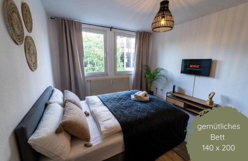 Suedviertel Apartamento | Zentral & Modern nahe Hauptbahnhof mit Privatparkplatz & schnellem WLAN