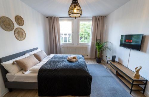Suedviertel Apartamento | Zentral & Modern nahe Hauptbahnhof mit Privatparkplatz & schnellem WLAN