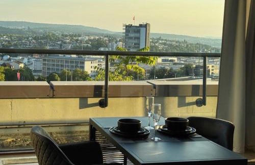 Pforzheim Apartamento | Zentrale Penthouse Suiten mit Goldstadtblick