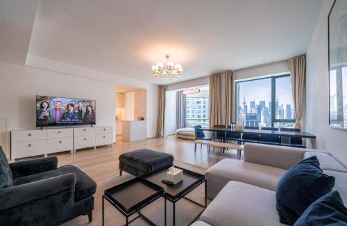 Huangpu Apartamento | ZHome-Magnificent scenery of the Huangpu River-Near the Bund