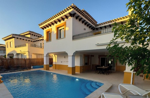 Torre-Pacheco Villa | Baron Villa With Private Heated Pool on Mar Menor