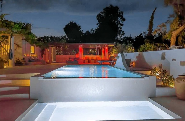 'Casa de Piedra-olivar' con piscina no clorina
