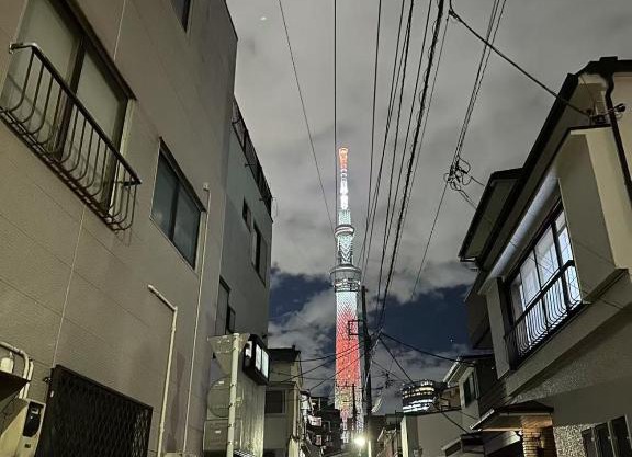 双魚ノ宿南棟 東京亀戸 スカイツリー徒歩15分 便利な交通 1棟貸切 2ベッドルーム