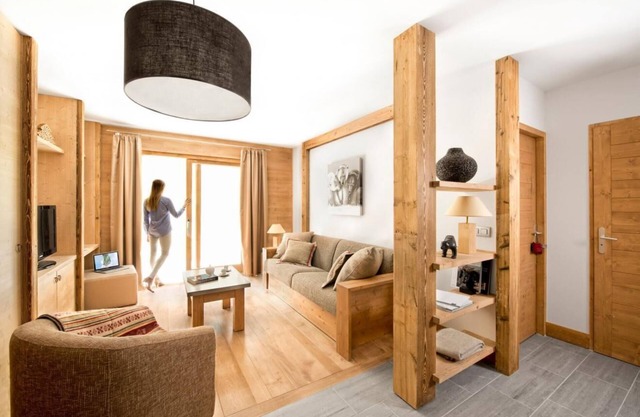 150m del centro estación, fitness, piscina, sauna, hammam, balcón, tv, 58m², Tignes