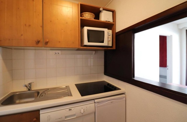 100m del centro estación, 1.o piso, balcón, tv, local para esquís, 28m², Tignes