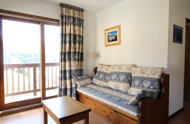 10m del centro estación, 1.o piso, balcón, tv, local para esquís, 44m², Aussois