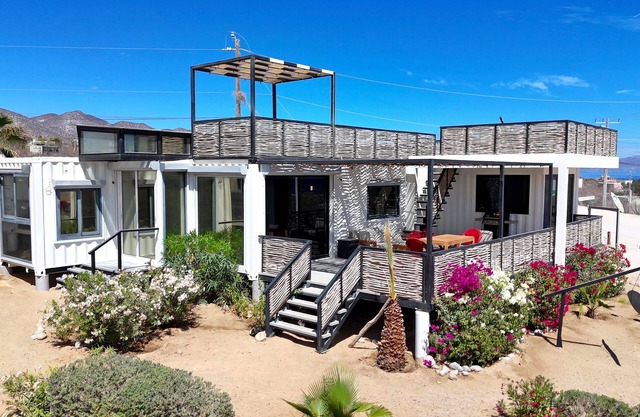 2 bedroom, 1 bath unique repurposed shipping container home