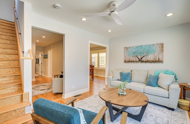2 Mi to Northwestern: Updated Home w/ Game Room!