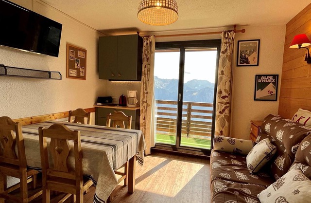 Apartamento de 2 piezas para 5 pers. en L'Alpe d'Huez, cerca de tiendas y telecabina, admite mascotas