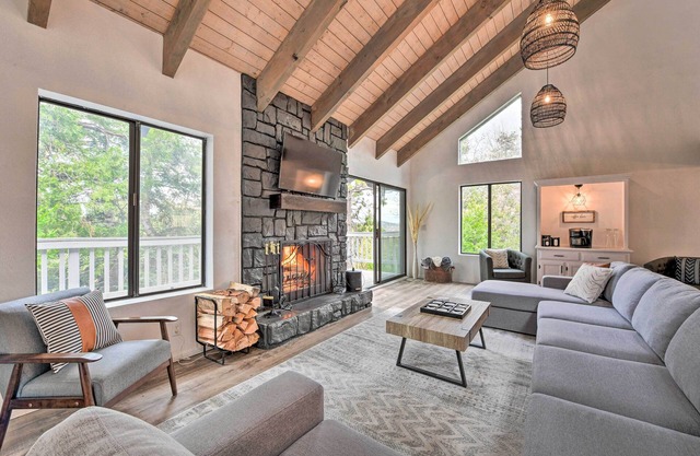 3-level Luxe Home w/ Spa, AC, Game Room & Theater!