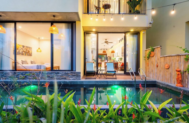 3BRs w/ River View &Private Pool - Free Bike