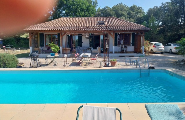 A house in the Luberon with a large swimming pool
