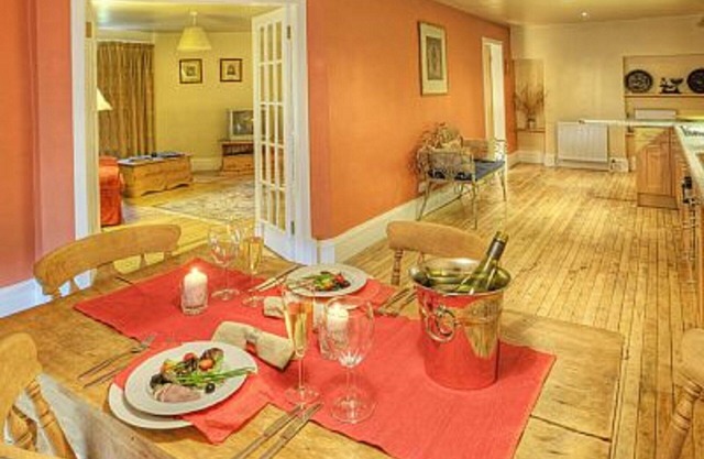 Una casa de escape romántico país
