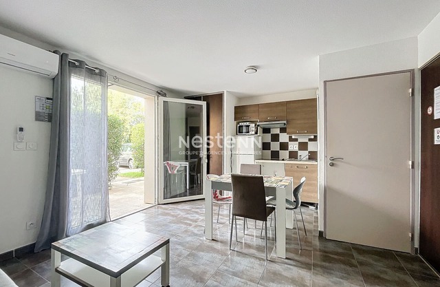Casa T3 con aire acondicionado y piscina a 4km de la playa